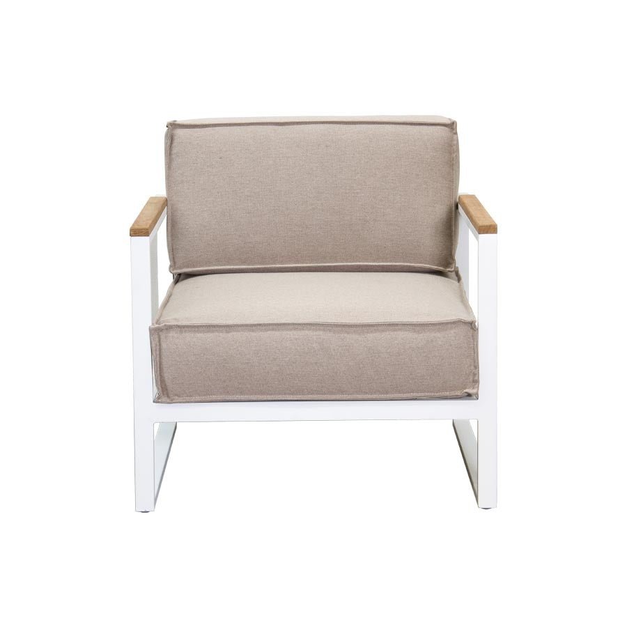VELA LOUNGE CHAIR / WHITE (INDOOR-OUTDOOR) - Green Design Gallery