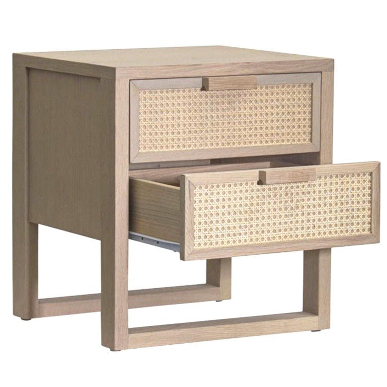 VIENNA 2 DRAWER (BED)SIDE TABLE / 2 COLOR OPTIONS - Green Design Gallery