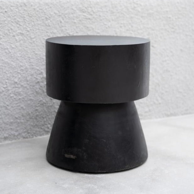 WARMI SIDE TABLE + STOOL | BLACK - Green Design Gallery