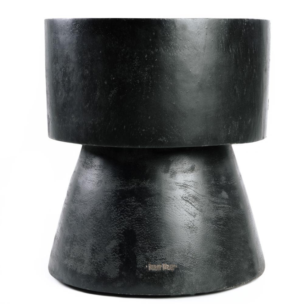 WARMI SIDE TABLE + STOOL | BLACK - Green Design Gallery