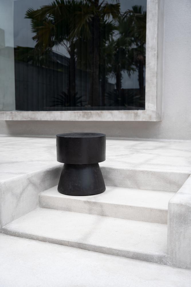 WARMI SIDE TABLE + STOOL | BLACK - Green Design Gallery