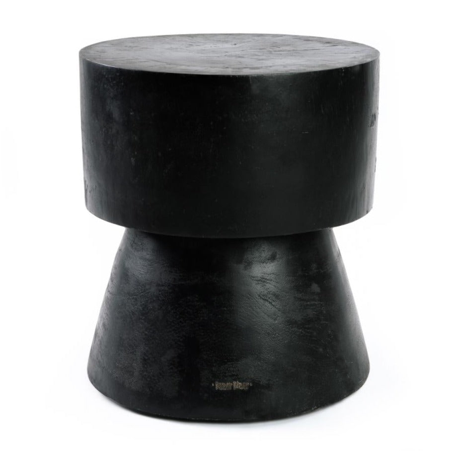 WARMI SIDE TABLE + STOOL | BLACK - Green Design Gallery