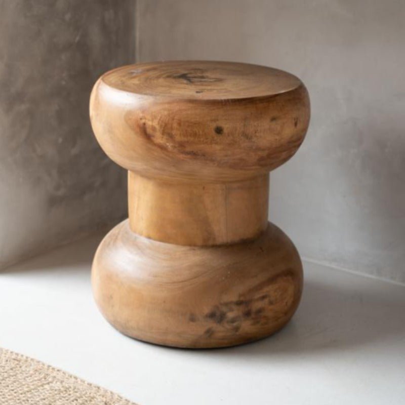 WAYRA SIDE TABLE + STOOL | NATURAL - Green Design Gallery