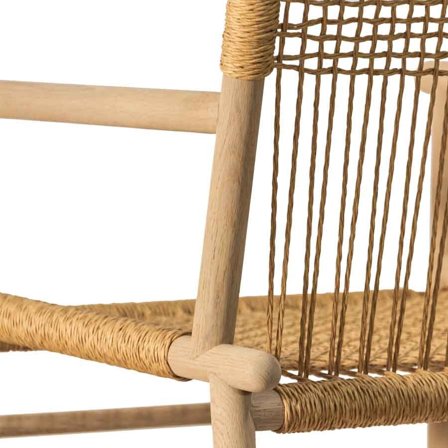 WIEV ARMCHAIR | NATURAL CORD + OAK - Green Design Gallery