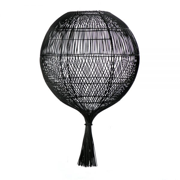 WONTON PENDANT-FLOOR SHADE / BLACK - Green Design Gallery