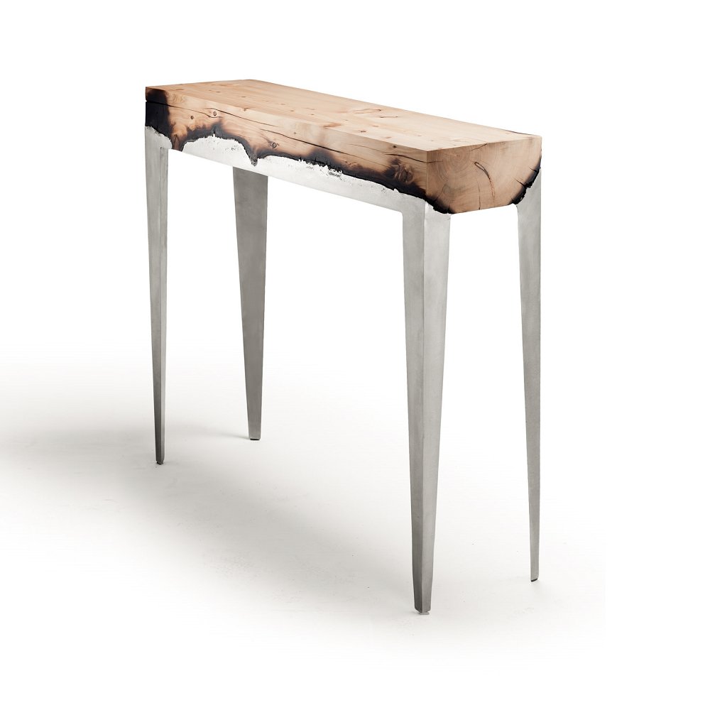 Wood Casting Console / Cypress or Eucalyptus - Green Design Gallery