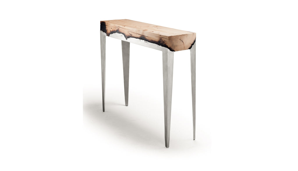 Wood Casting Console / Cypress or Eucalyptus - Green Design Gallery