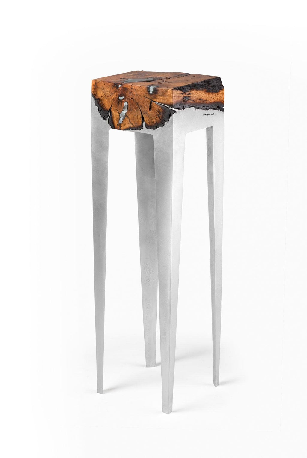 Wood Casting Slim Console / Cypress or Eucalyptus - Green Design Gallery