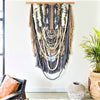 XL Custom Handmade Wallhanging / African Clay Beads + Wool and Yarn - Green Design Gallery