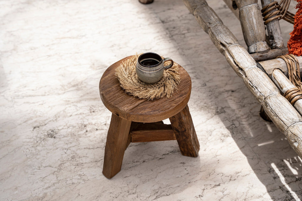 YATAI STOOL +SIDE TABLE | RECLAIMED TEAK | IN-OUTDOORS | 3 SIZES - Green Design Gallery