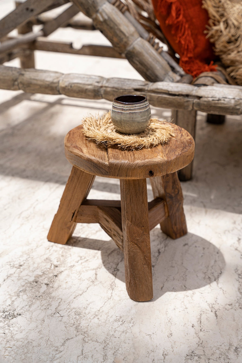 YATAI STOOL +SIDE TABLE | RECLAIMED TEAK | IN-OUTDOORS | 3 SIZES - Green Design Gallery