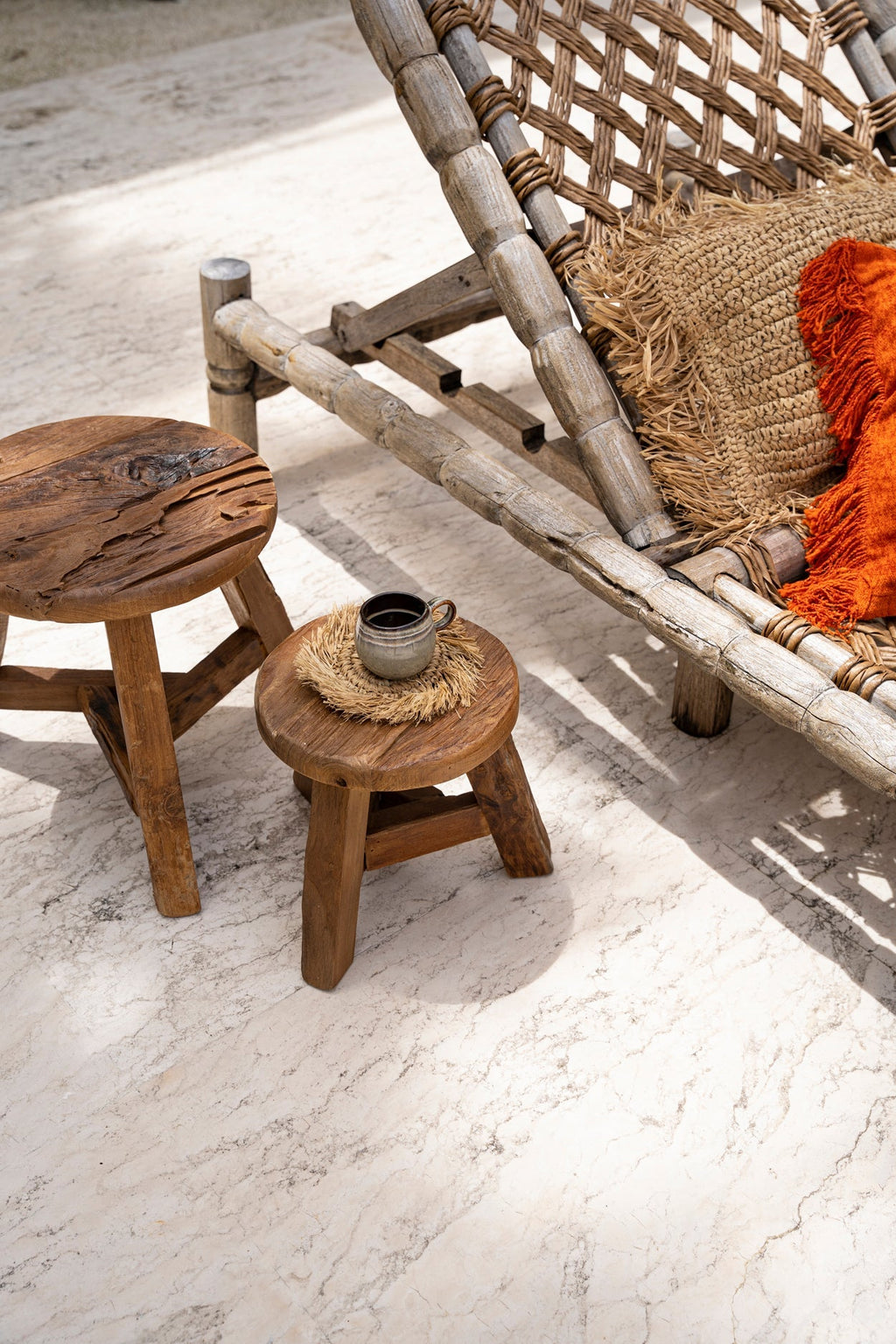 YATAI STOOL +SIDE TABLE | RECLAIMED TEAK | IN-OUTDOORS | 3 SIZES - Green Design Gallery