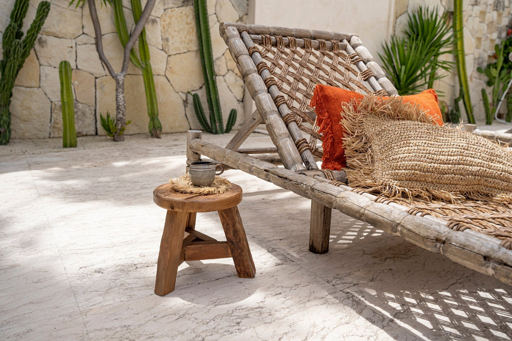 YATAI STOOL +SIDE TABLE | RECLAIMED TEAK | IN-OUTDOORS | 3 SIZES - Green Design Gallery