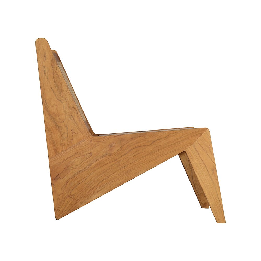 ZORRO LOUNGE CHAIR / NATURAL RATTAN + OAK - Green Design Gallery